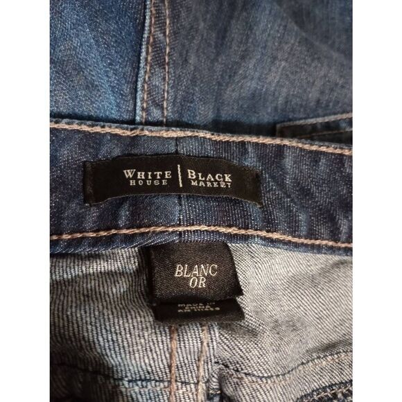 White House Black Market‎ Jeans Ladies 0 Dark Wash Slim Leg - Picture 7 of 9